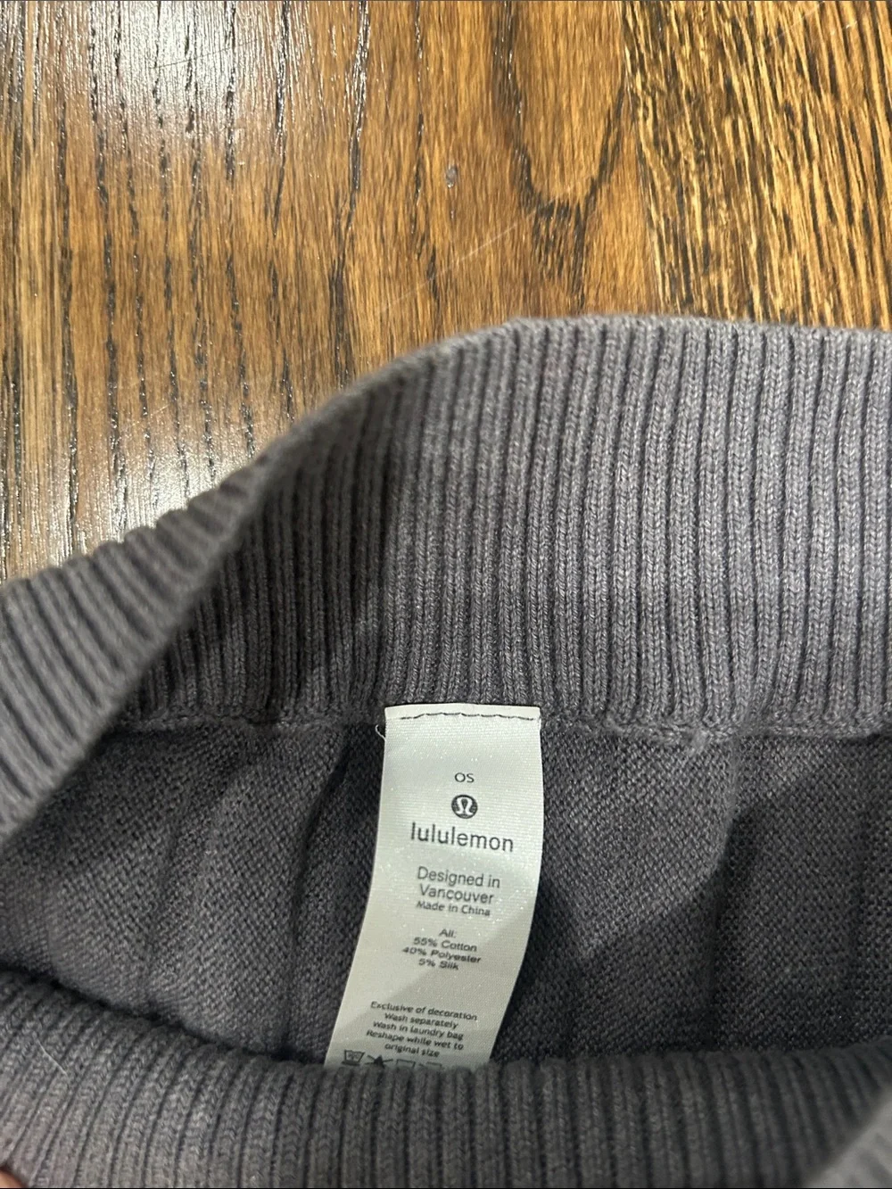 Lululemon Lightweight Soft Purple/Gray Women's Open Cape Sweater